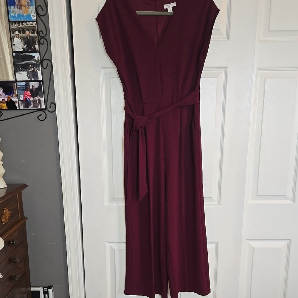 Elegant Burgundy Women's Dress